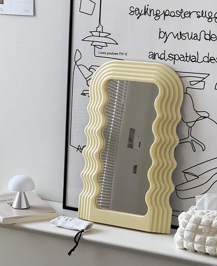 웨이브 인테리어 벽거울