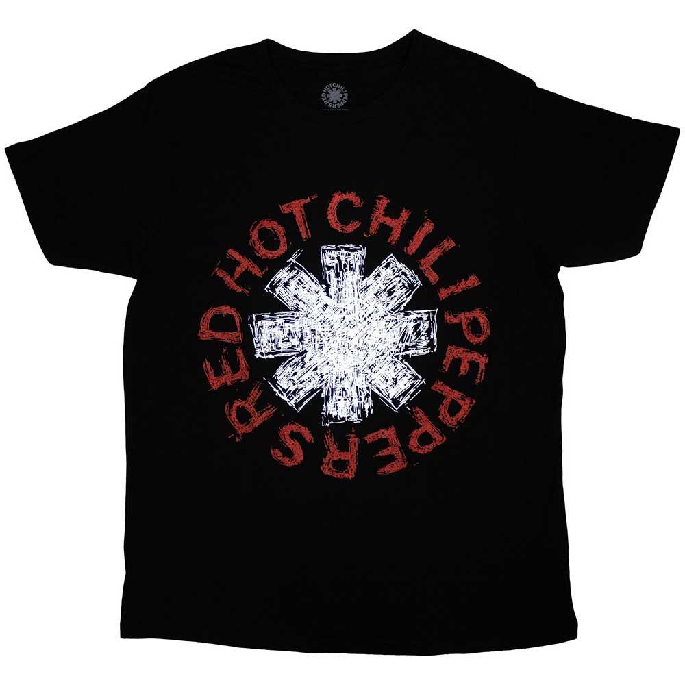 [L,XL,2XL 국내배송] 공식 RED HOT CHILI PEPPERS RHCP 레드 핫 칠리 페퍼스 Scribble Asterisk 반팔 티셔츠