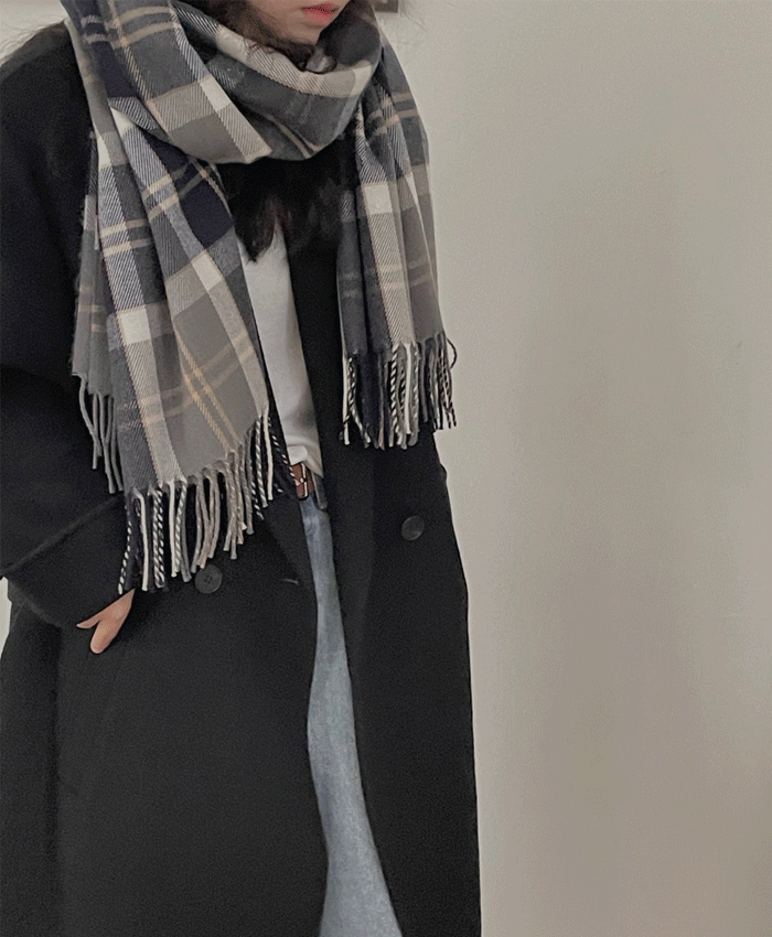 체크 머플러(2color)