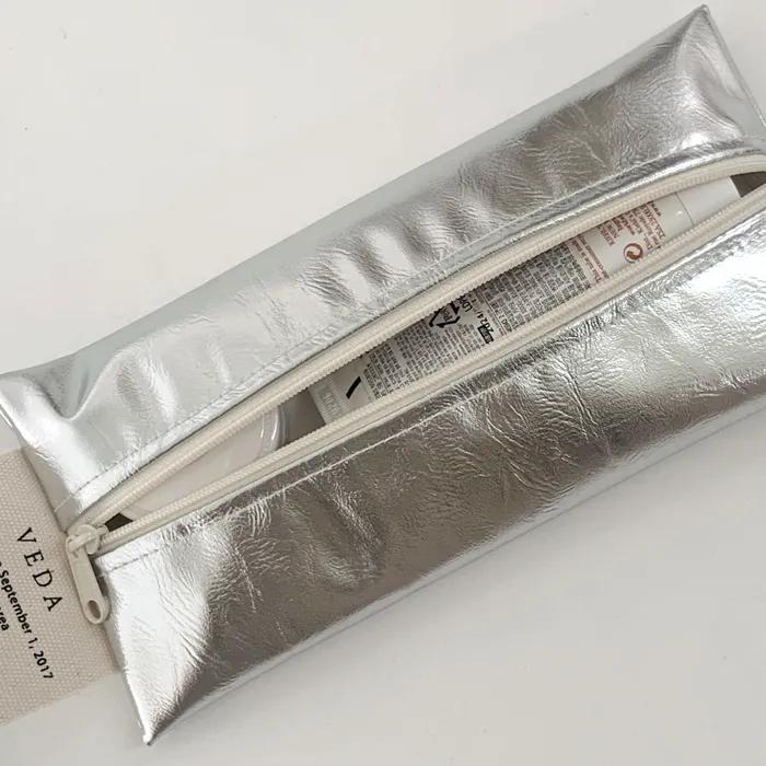 로멘틱베다파우치 실버_롱_VEDA Romantic Pouch_Silver_Rong