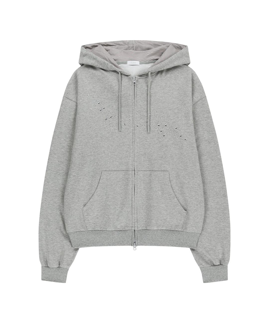 Hotfix Logo Hoodie Zip-up / Grey