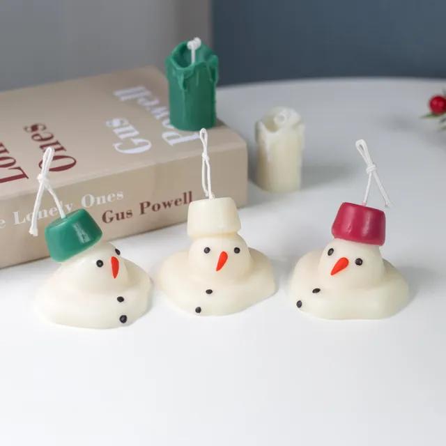 녹아버린 눈사람 3종 [크리스마스 테마] 천연소이캔들 크리스마스선물