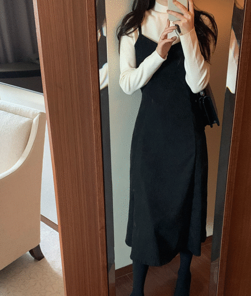 피치뷔스티에원피스 2color  데일리룩/러블리/뷔스티에/뷔스티에원피스/레이어드원피스/A라인원피스/플레어원피스/피치원피스