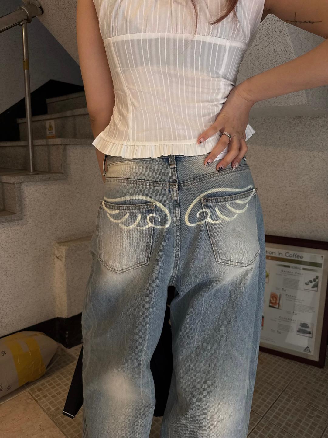 ANGEL WING WIDE DENIM
