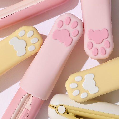 고양이 발바닥 냥이 무선 미니 고데기