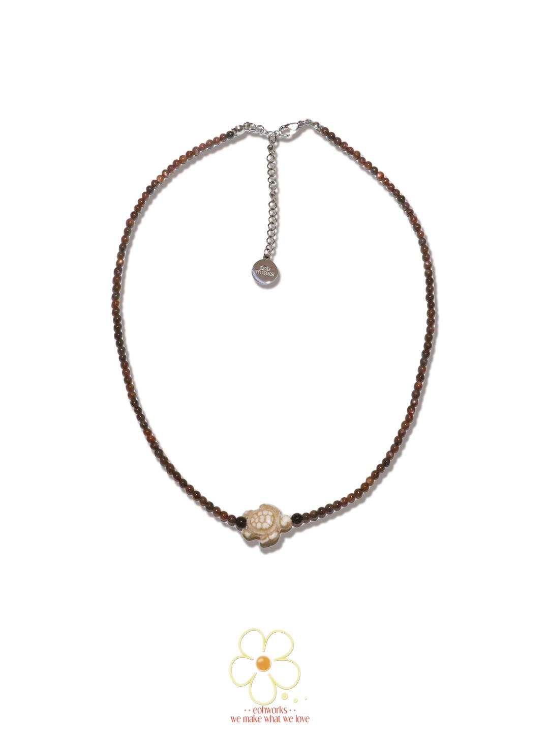 brown turtle necklace