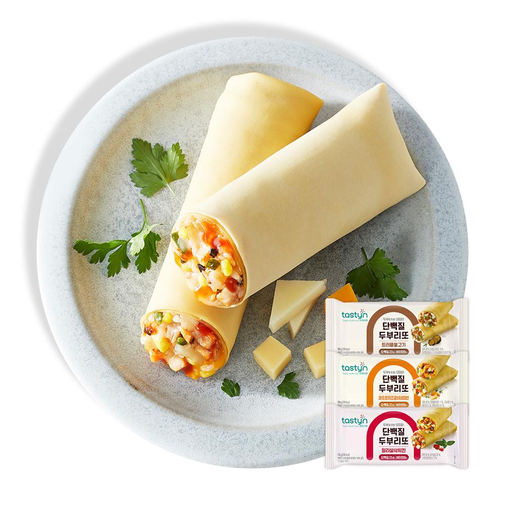 [테이스틴] 단백질 프리미엄 두부리또 130g X 8팩