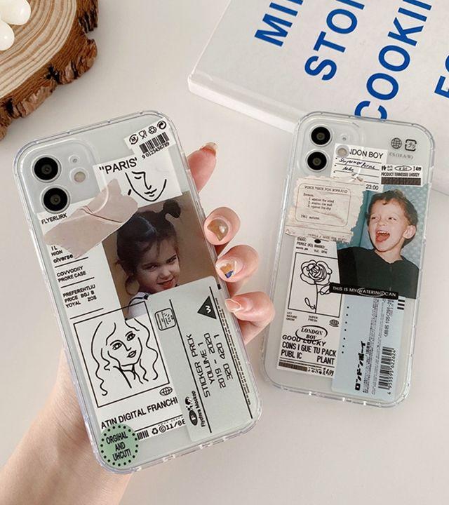 [당일출고]15입고 베이비 아이폰케이스 범퍼 투명 젤리 커플케이스 ( 아이폰 7 8 SE2 SE3 Xs max XR 11 12 13 미니 14 15 프로 맥스 )