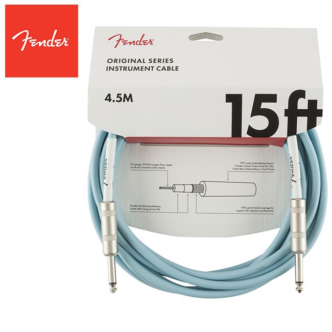 Fender - Original Series Instrument Cables 15ft (4.5m / Daphne Blue)