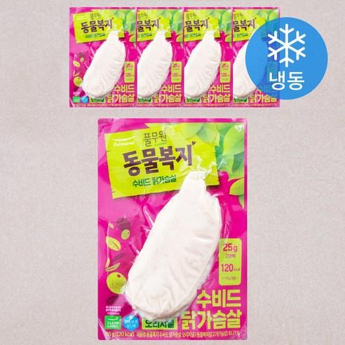 풀무원 동물복지 지구식단 수비드 닭가슴살 오리지널 5개입 (냉동), 575g, 1개