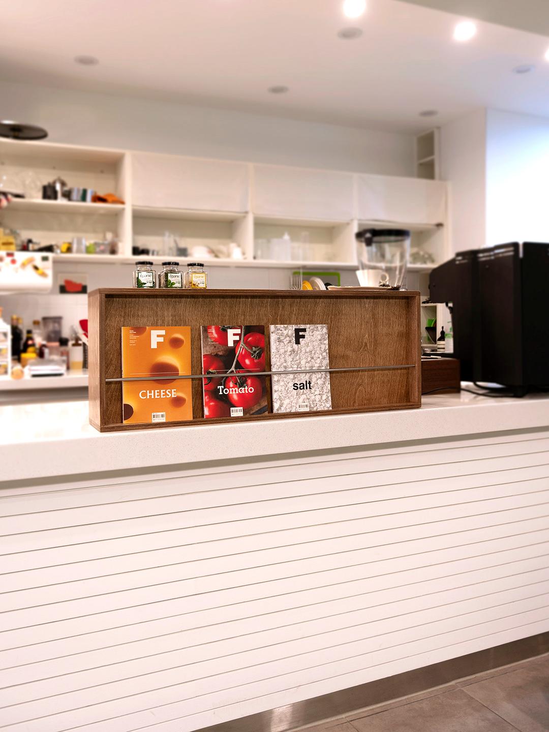 아일랜드 수납 파티션-빈티지 브라운