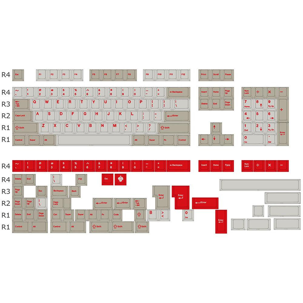 일당오 레드얼럿 키캡 한글 PBT 염료승화 체리 프로파일 173키 GMK 테마