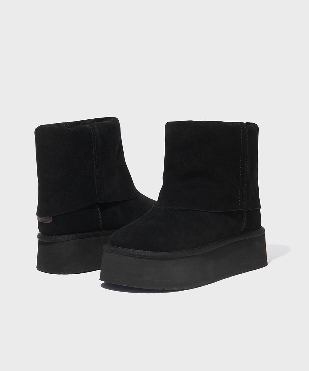 [바로배송] MAXI FOLDED BOOTS SHORT(6inch) - BLACK