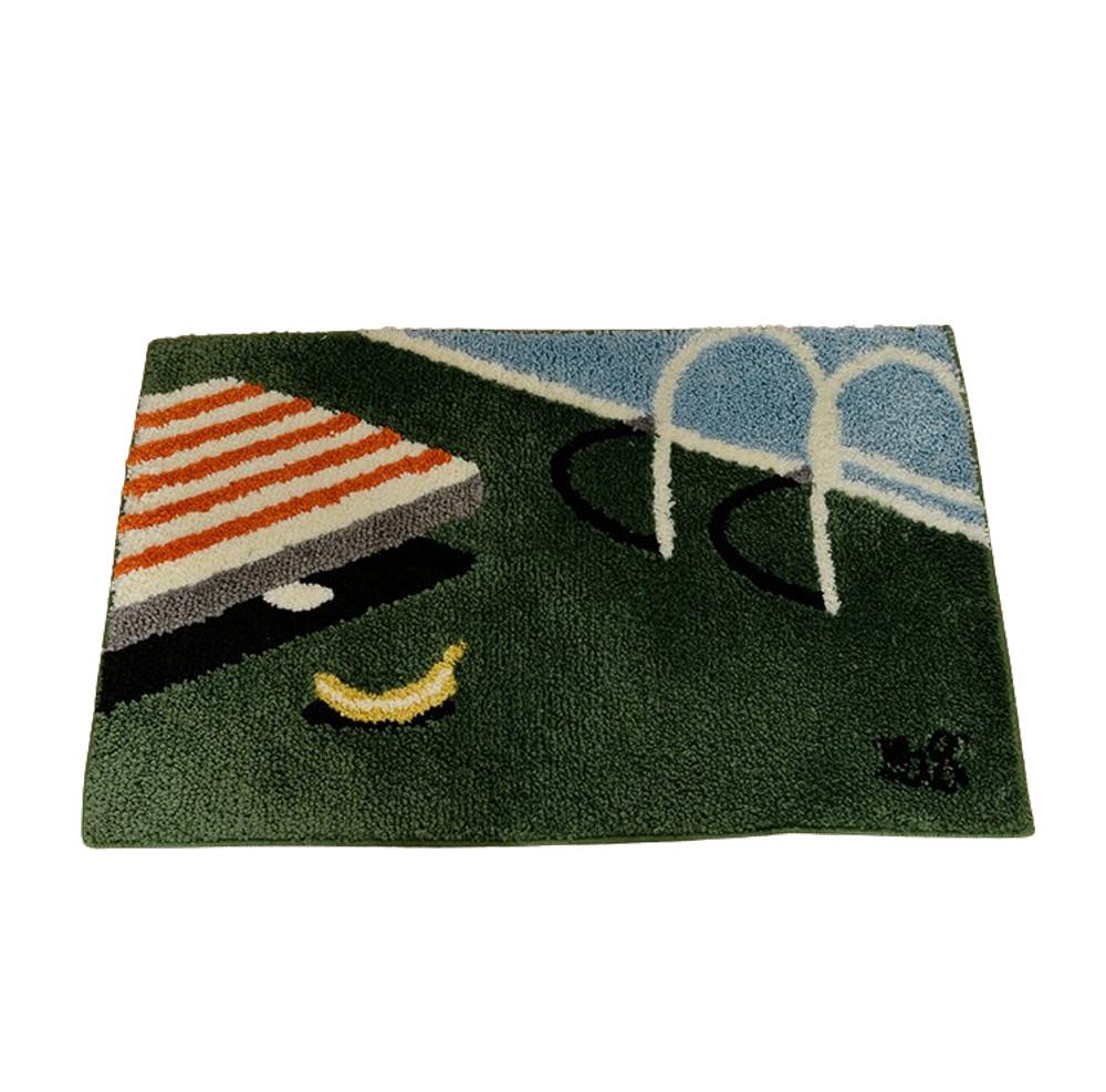 슬로우벨 스위밍풀 가든 러그 원룸 미드센츄리 소음방지 매트 침대 소파 화장실 매트 러그