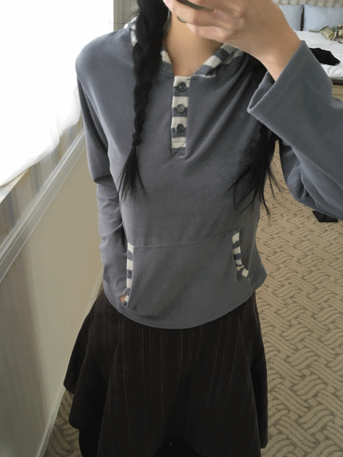 vely stripe hoodie (3c)