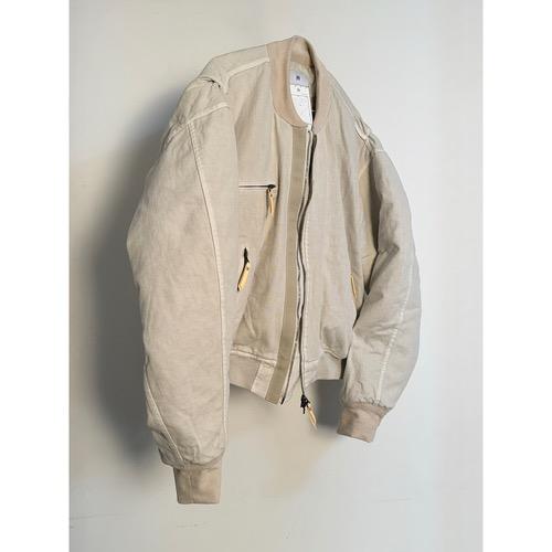 Corduroy sleeve ma-1 eggshell