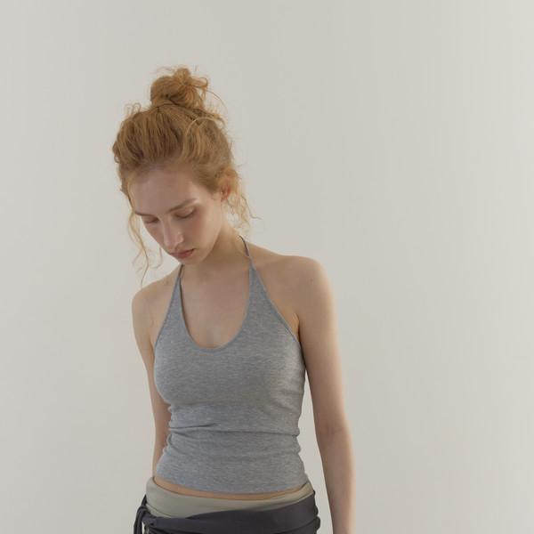 FRINGE STUD SCARF (CHARCOAL)