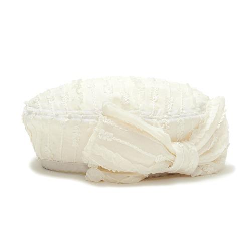 [OPEN SALE-10%] BOWL BERET_RIBBON_STRIPE CREAM (6.7순차출고)