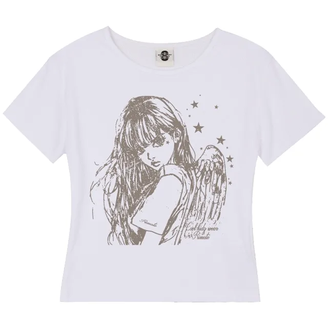 [ONLY ABLY🖤] 404 HEAVEN 여성 SHORT 후라이스 반팔티셔츠 7 COLORS