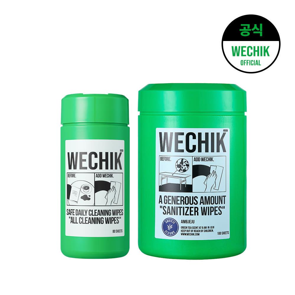 위칙 살균 소독 세정티슈 180매+올클린 세정티슈 80매