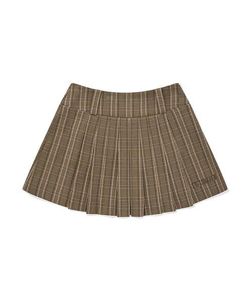 체리 플리츠 미니 스커트 [체크]