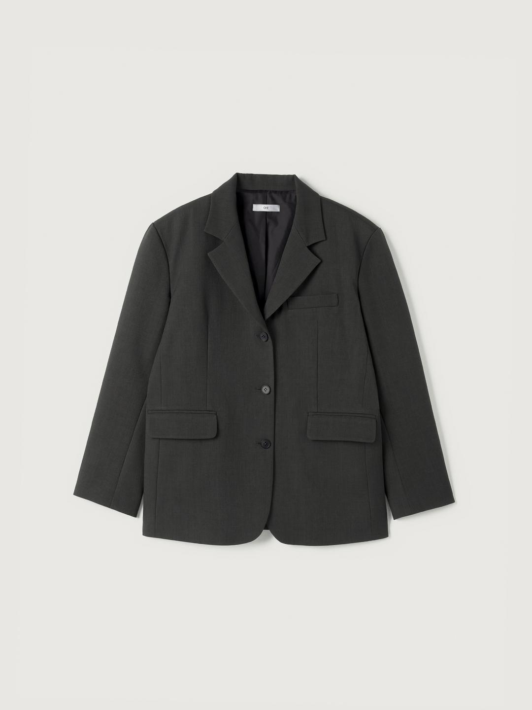 Classic oversized jacket - Charcoal