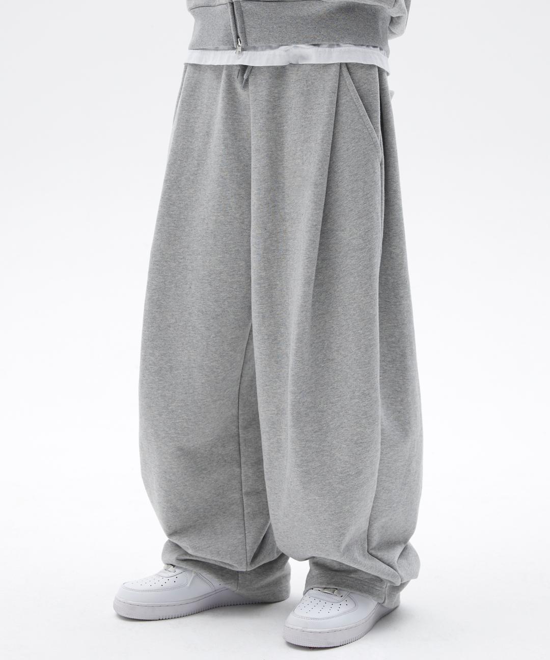 TWO TUCK LONG PANTS [GRAY]
