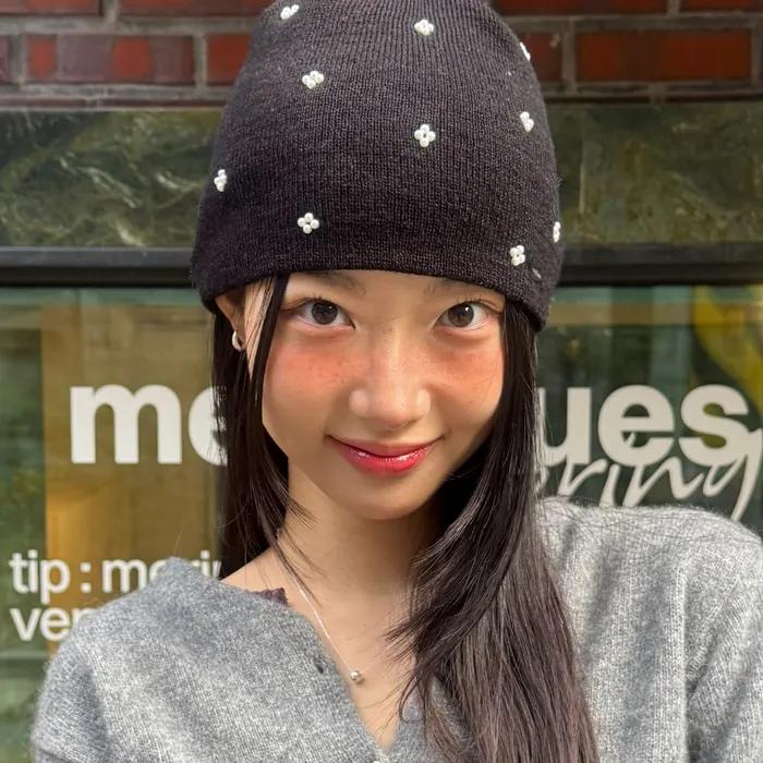 [패션애완쏭 세희 PICK] snowy pearl beanie_3 colors