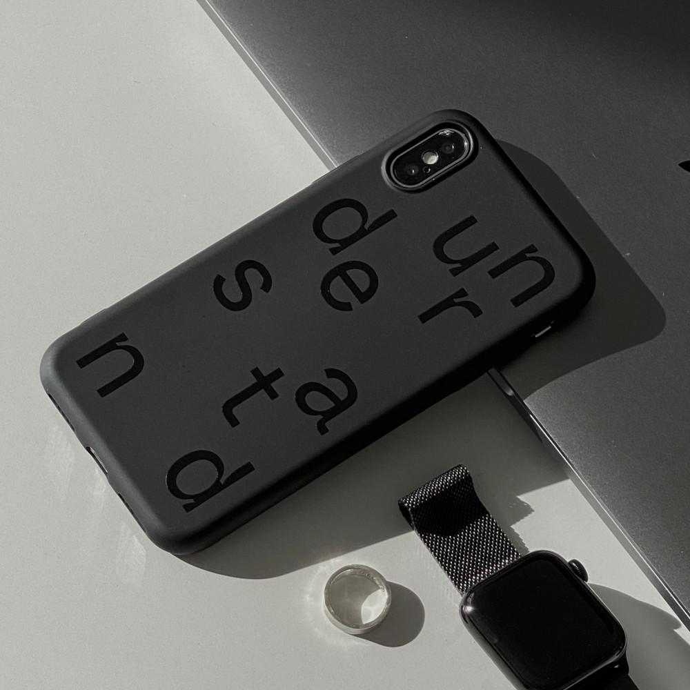 포프트 understand 무광 블랙 젤리 케이스 아이폰 X/XS 케이스