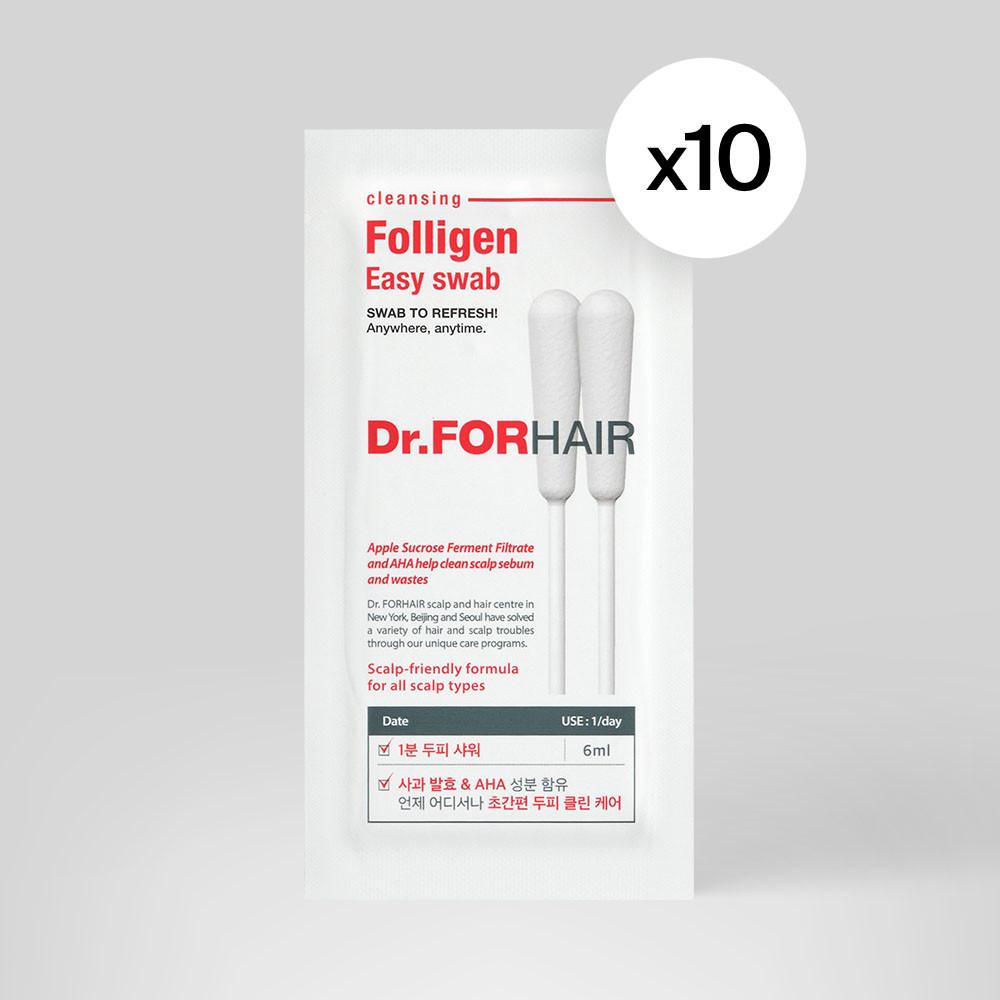 닥터포헤어 폴리젠 이지스왑 두피각질제거 왕면봉 6mlX10개
