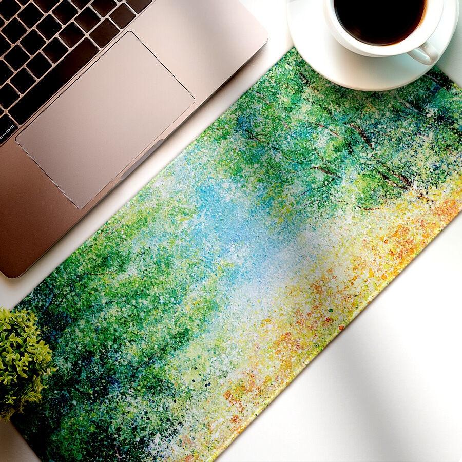 봄이 오면 마타탄  논슬립 와이드 데스크매트 장패드 책상덮개