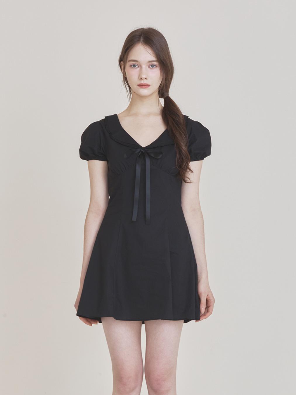 [S 사이즈 4/2 예약배송]Mei dress (Black)