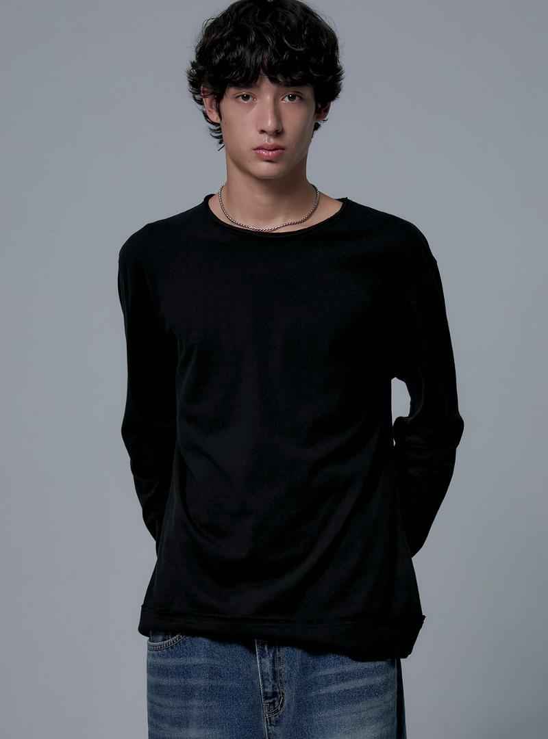 [5588] 컷팅 롱 슬리브 (블랙)