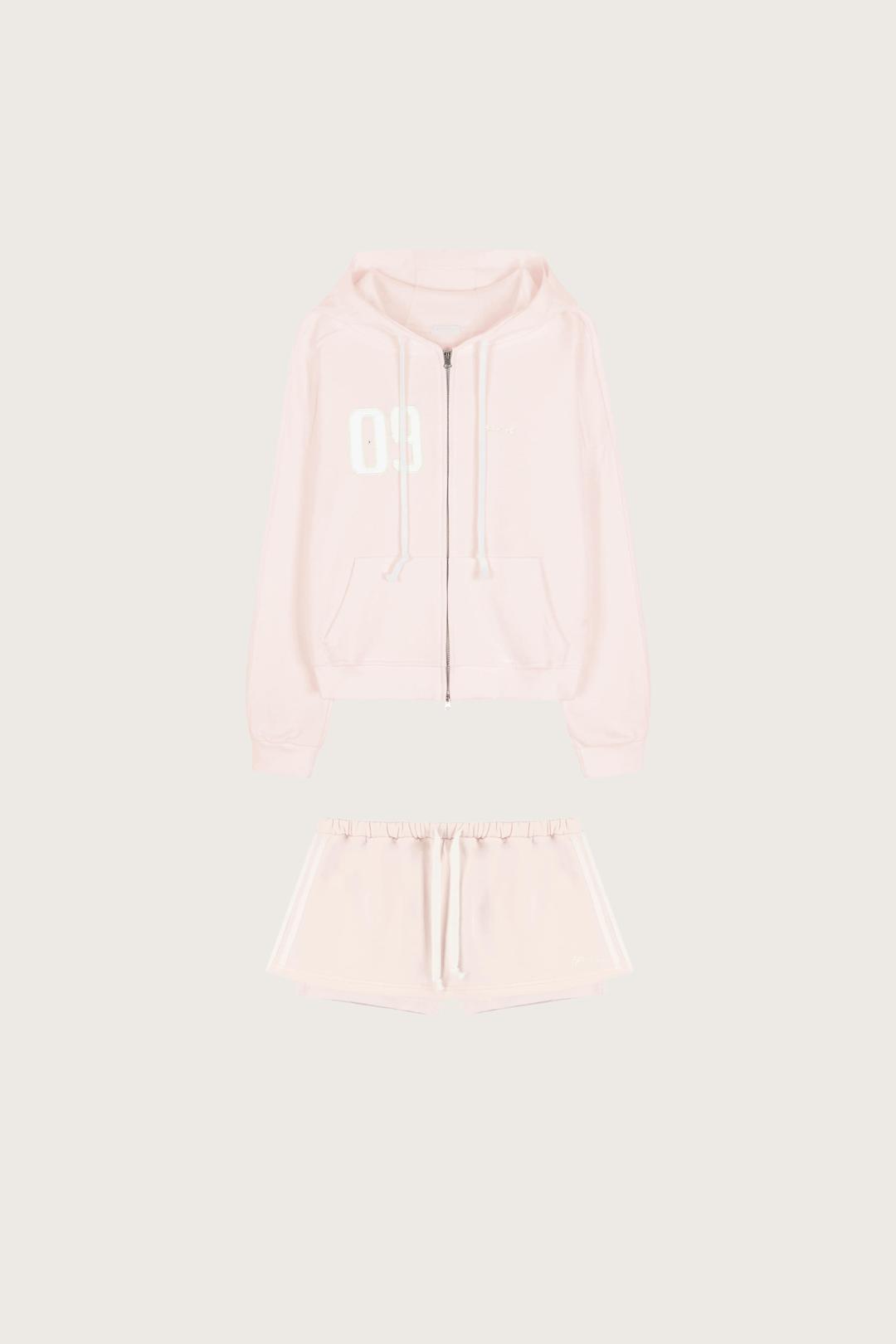 09 Numbering Skirt Set, Pink