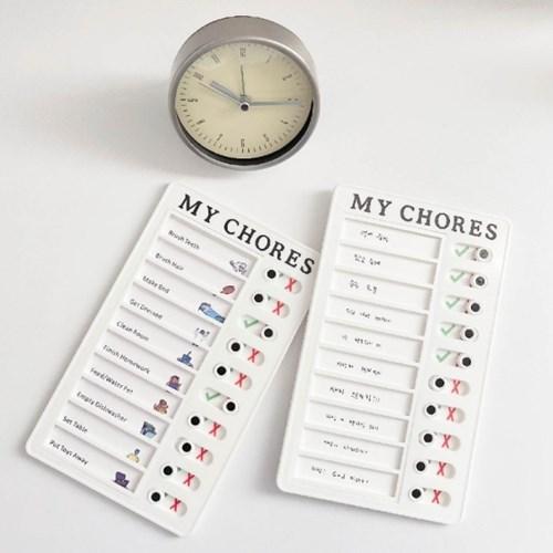 밀어 쓰는 투두리스트 스케줄 체크보드