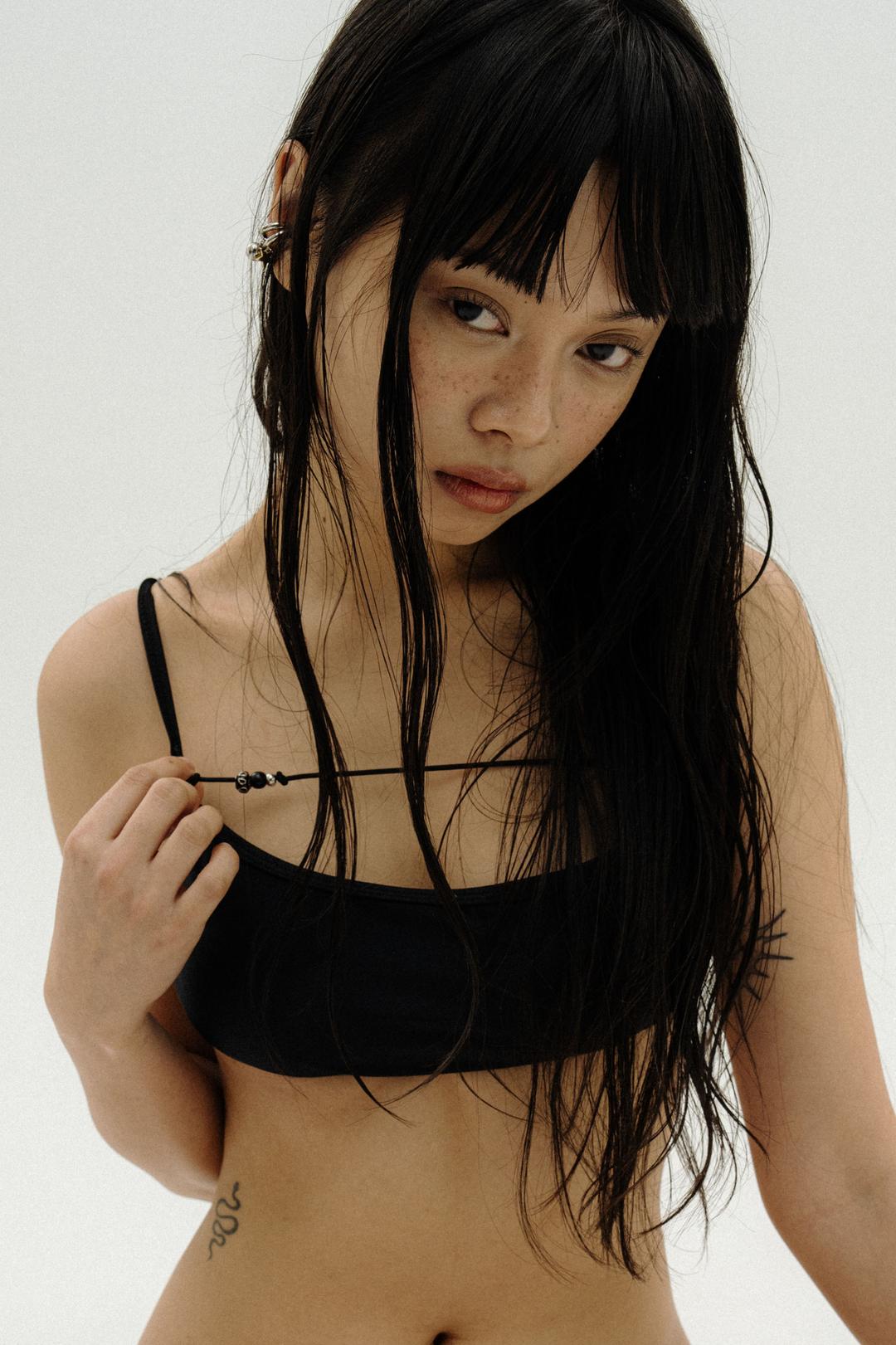 SAPPHIRE BLACK BIKIINI TOP