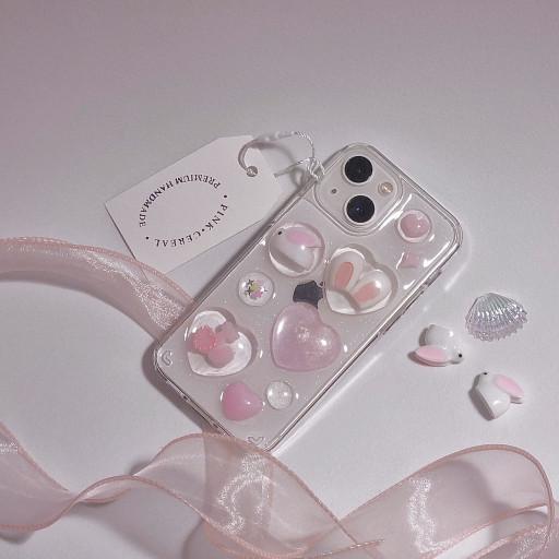 s23입고 토끼귀🐰쫑긋귀 핑크토끼💗레진케이스