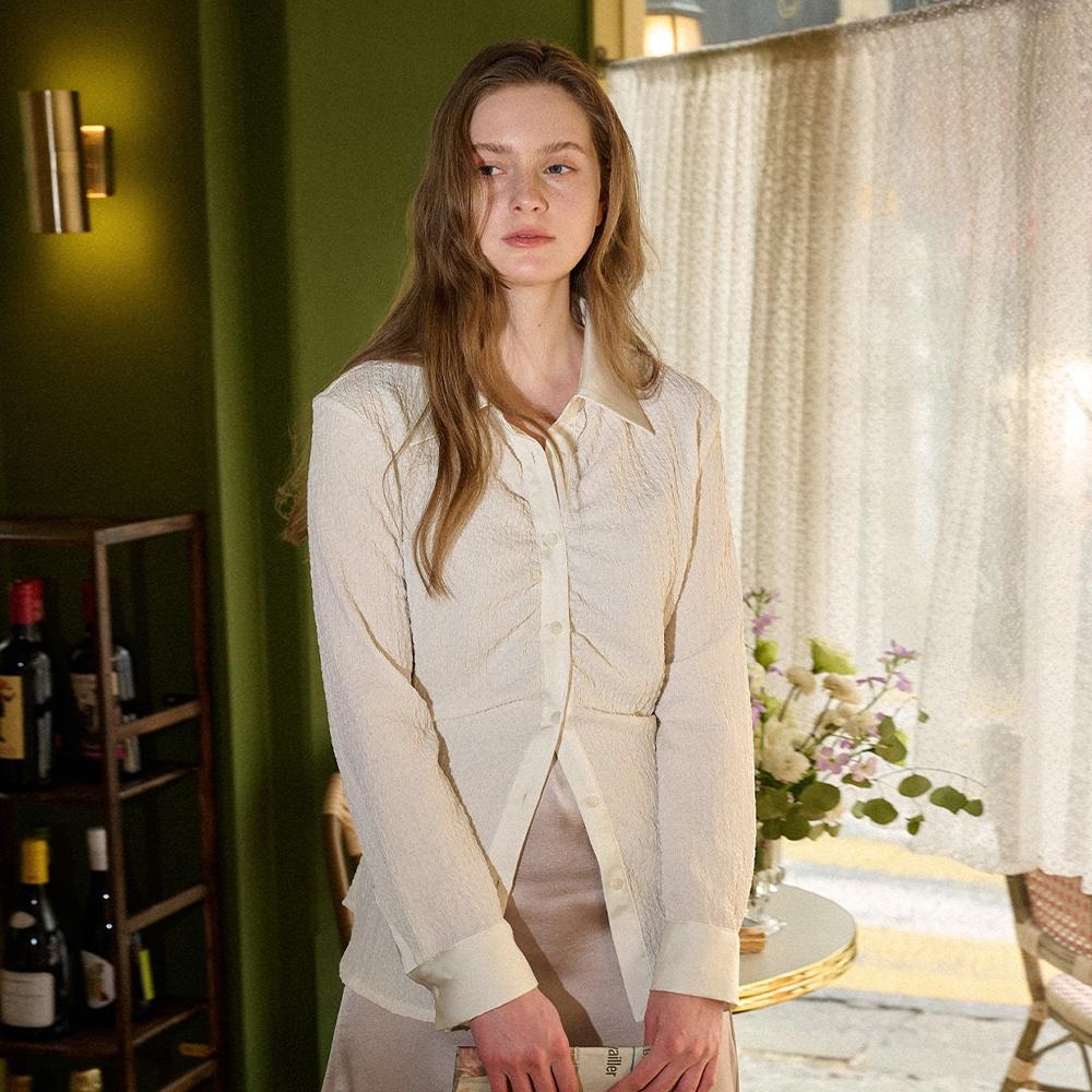 [LINE] Shirring Wrinkle Shirt