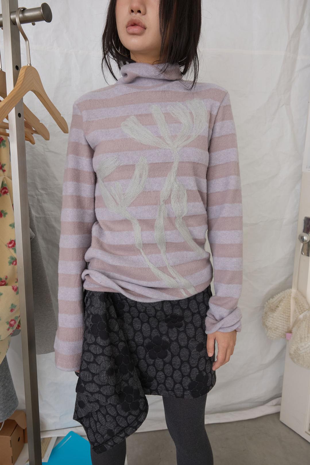 felt planty turtleneck_ash violet (10/31 출고 예정)