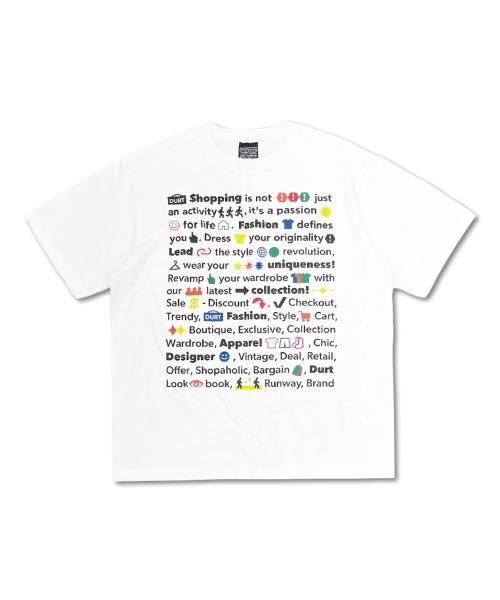 더트(DURT)  ICON HALF SLEEVE TEE (WHITE) - 사이즈 & 후기 | 무신사