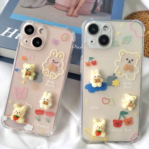 🧸S22 울트라🐇곰토끼 피규어 젤리 핸드폰 케이스