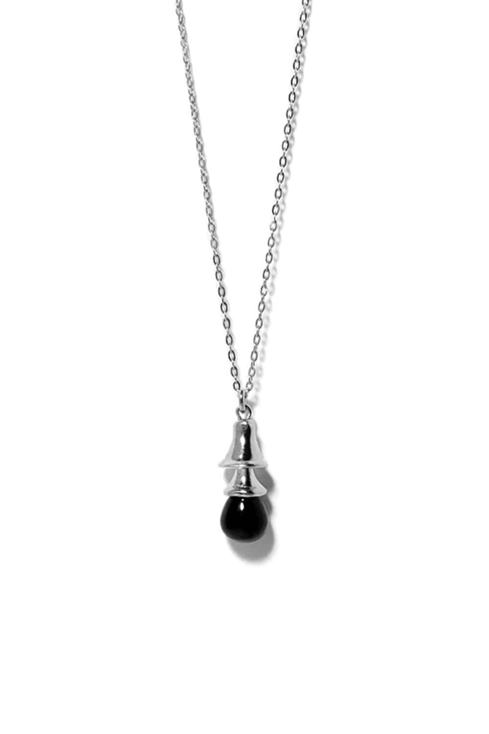 BLACK BELL SILVER NECKLACE | COLDFRAME