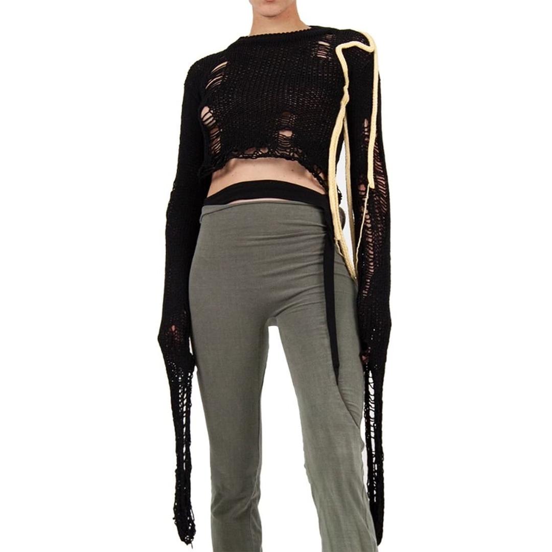 Ottolinger distressed knit long sleeve | 후루츠패밀리