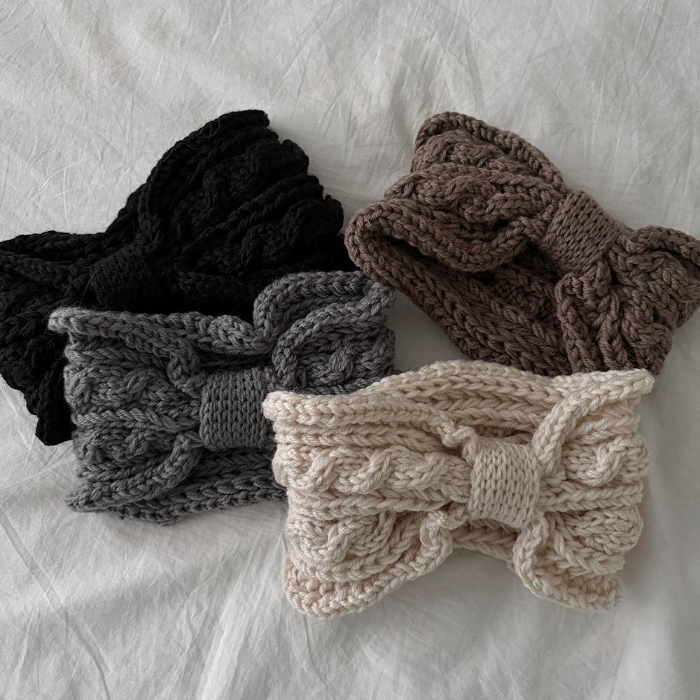 비마이뮤즈 [✌️투웨이 디자인] 몽트 꽈배기 투웨이 니트 헤어밴드 가을 겨울 반다나