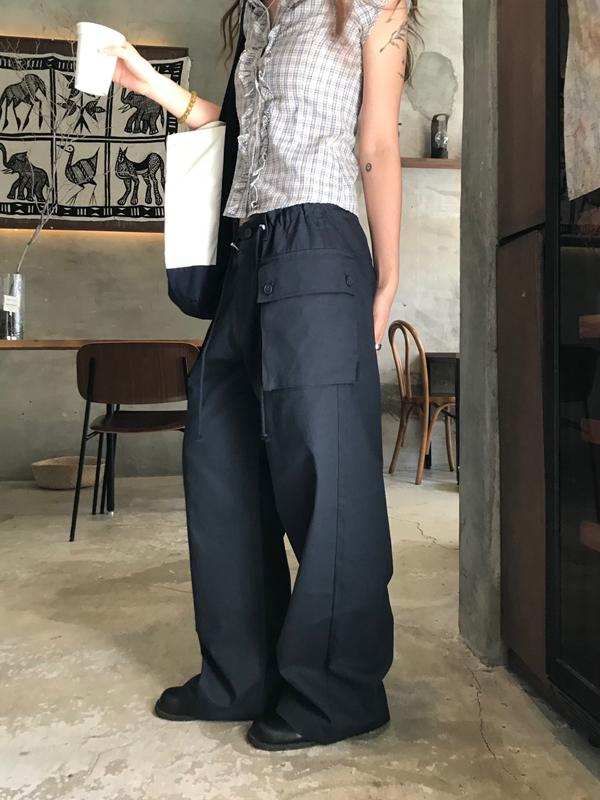 오네 lake pocket cotton pants