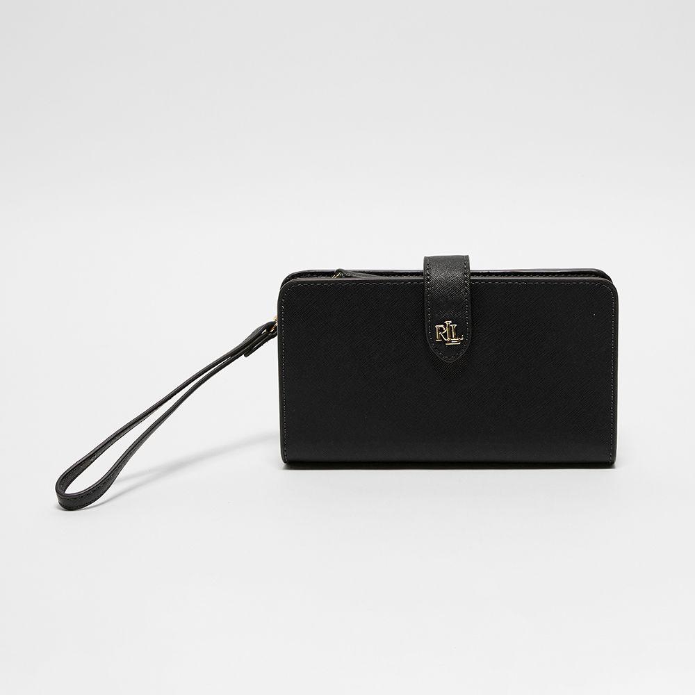 로고 레더 월렛 (BLACK)