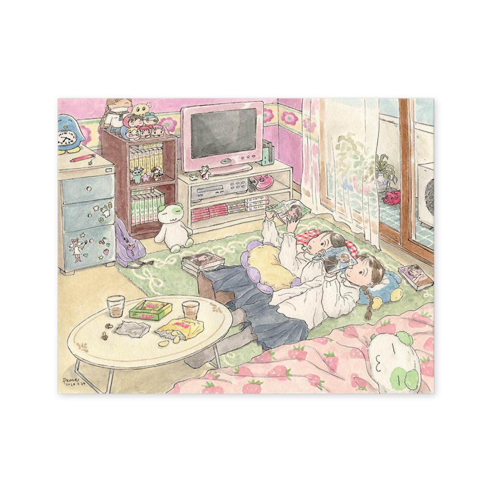 '동그라미 오후3' 엽서