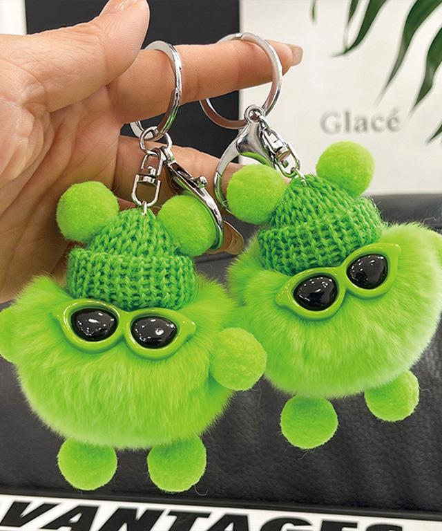 🔥(1+1할인) 신상입고🔥 간지털뭉치 키링😎 에어팟키링 가방키링 키링 예쁜 힙한 이쁜 간지나는 마리모 털뭉치 털케이스 귀여운 멋쟁이 인형키링 선물 커플 남자 여자 우정 생일