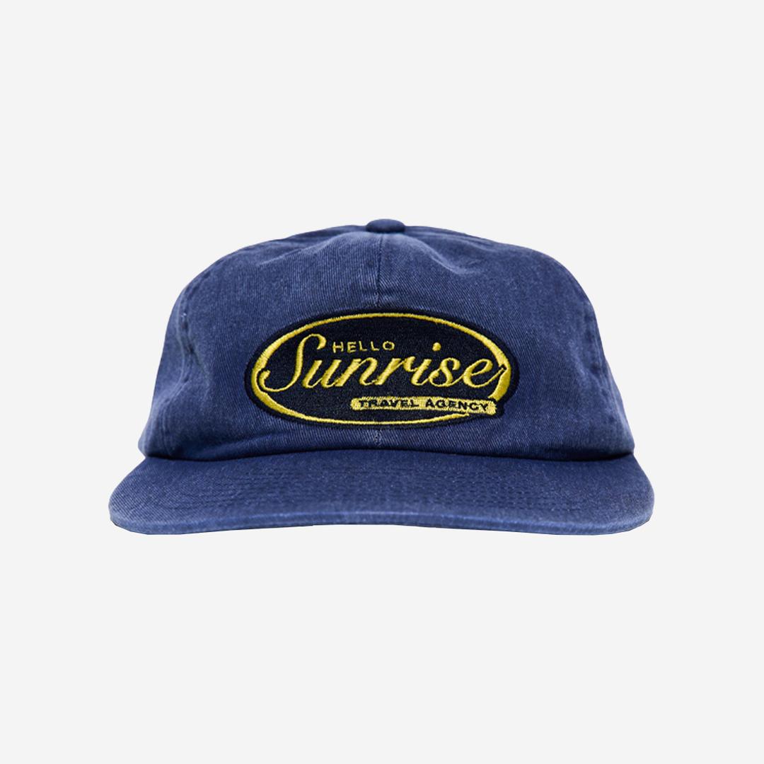 Hello Sunrise Oval Logo 6Panel Cap Navy