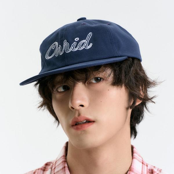 ONRID Line Flat Cap - Navy